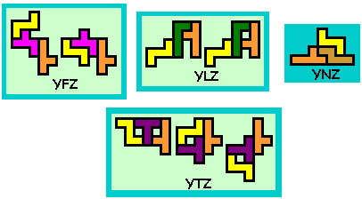 symmetrie bij pentomino's